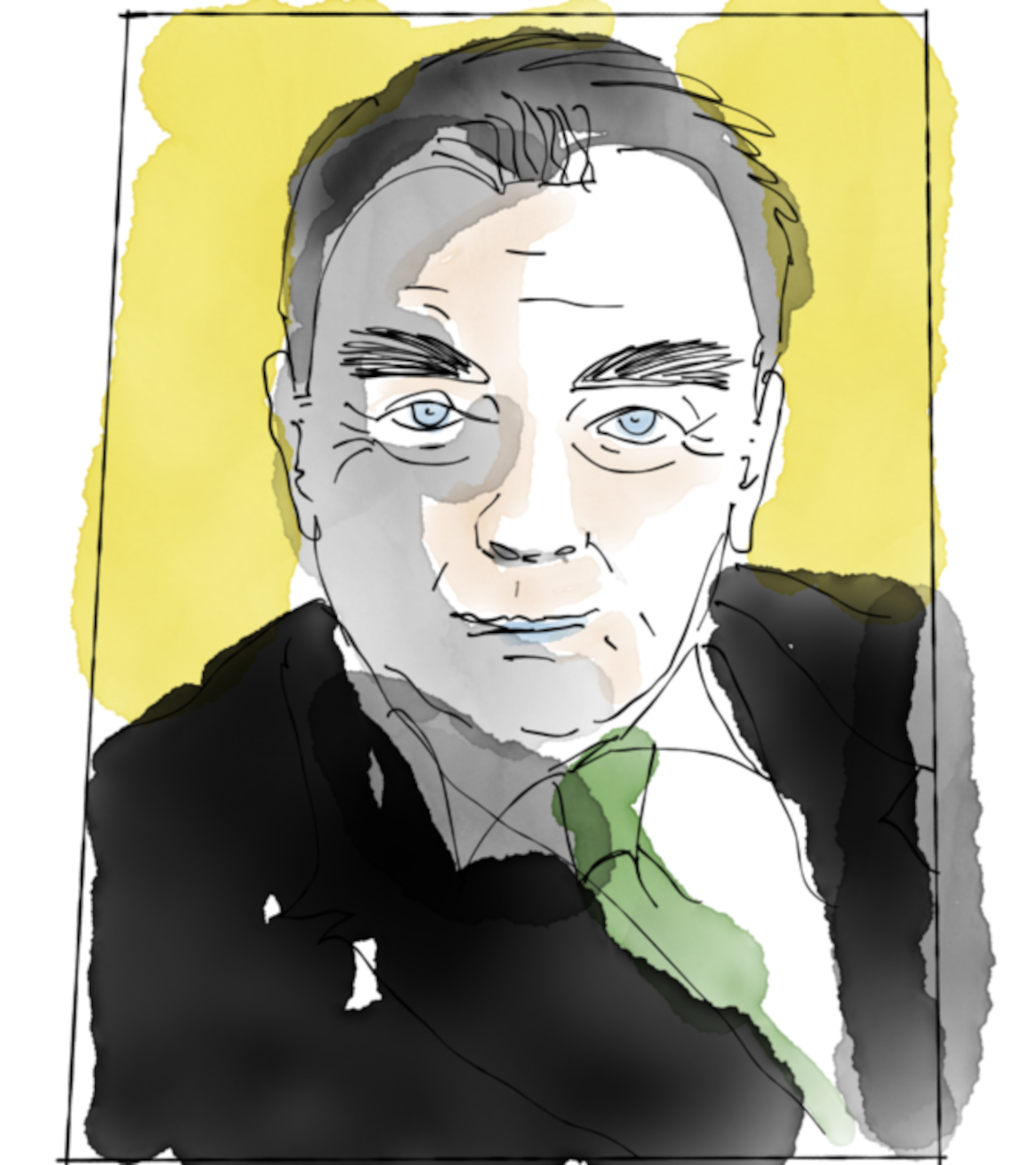 Erich Kästner gezeichnet