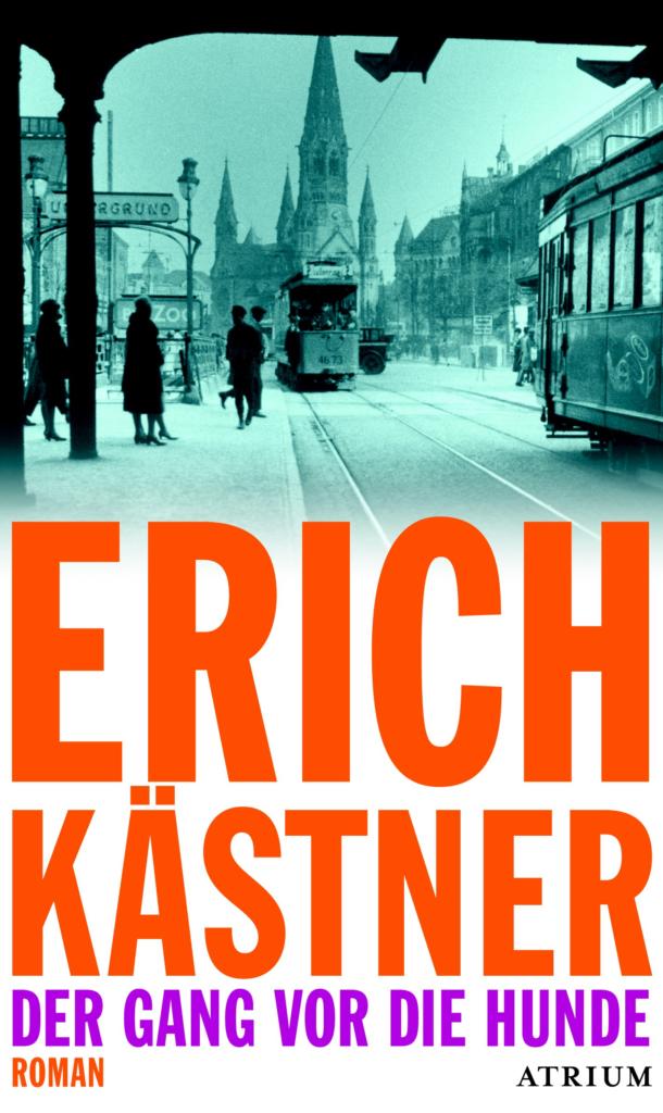Cover: Große leuchtend orangene Buchstaben vor Stadtpanorama