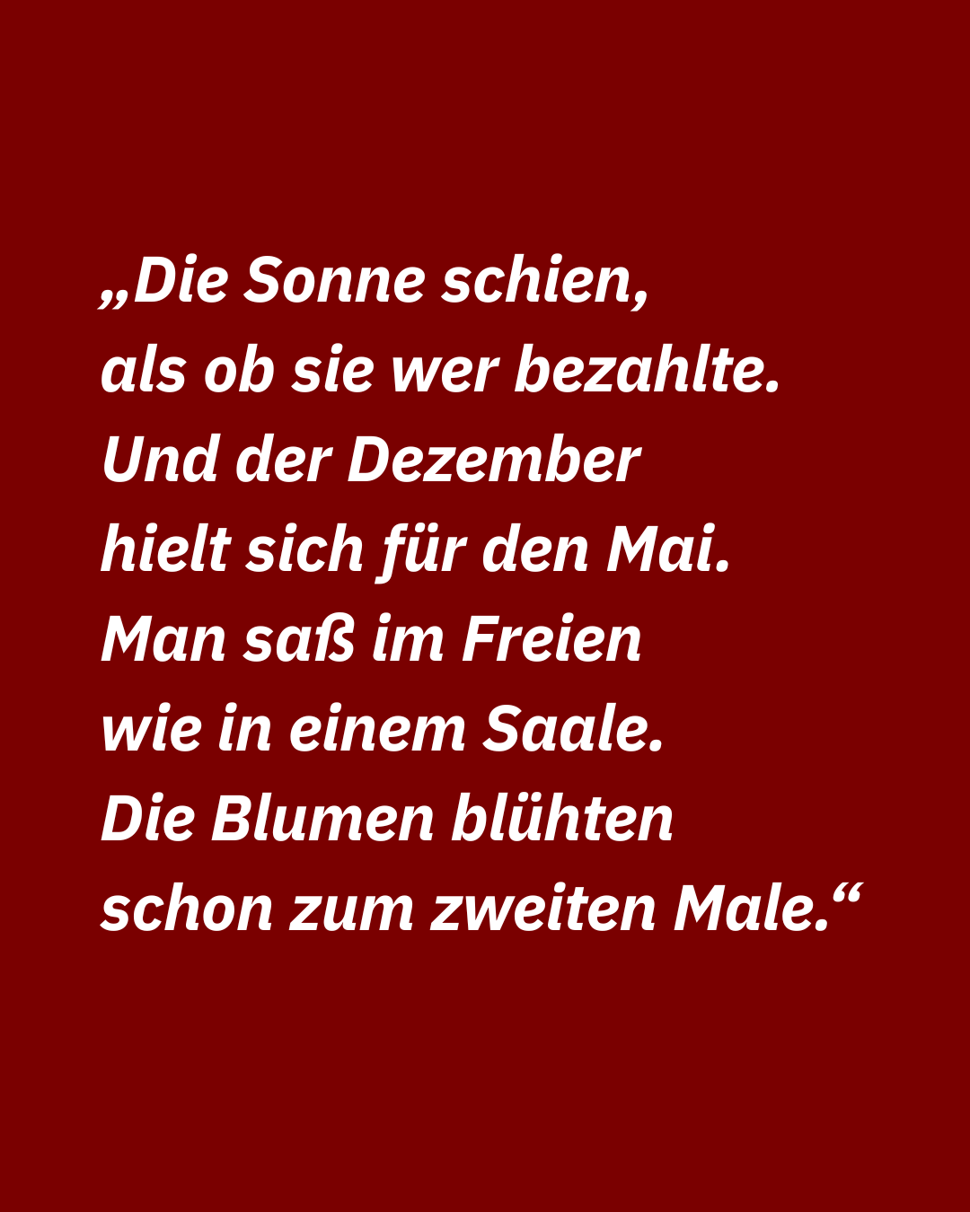 Zitat aus: "Weihnachtsfest im Freien"