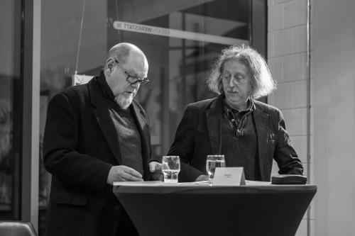 Uwe Claus und Olaf Stoy im Gespräch