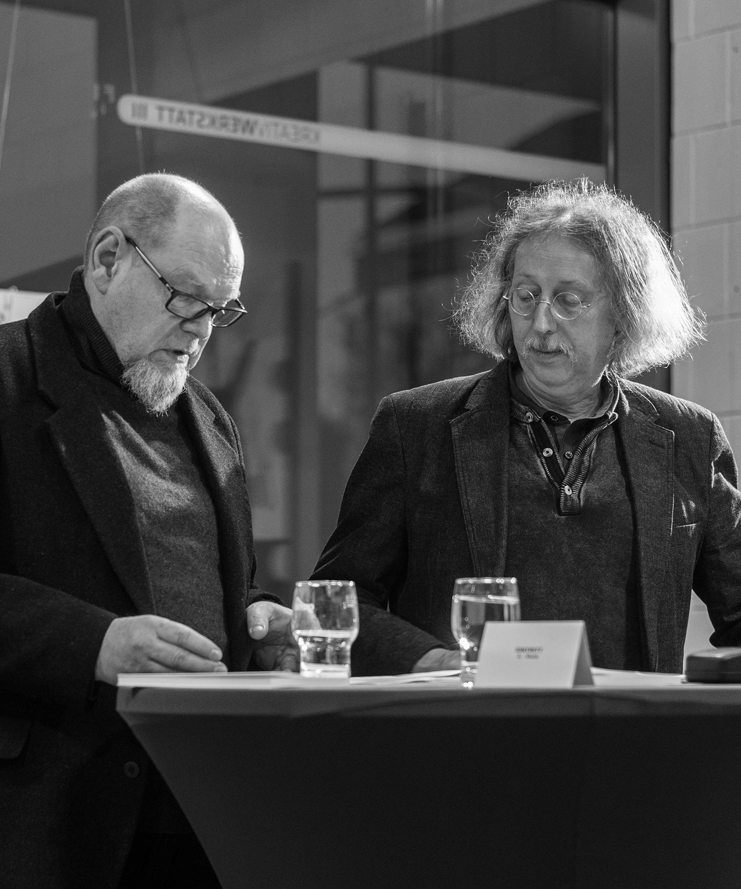 Uwe Claus und Olaf Stoy im Gespräch