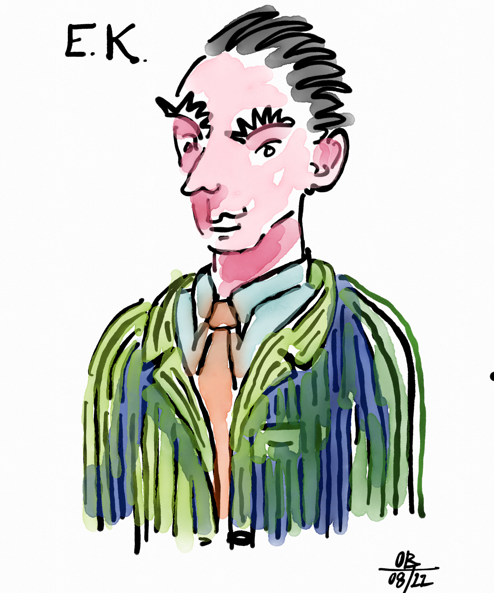 Zeichnung von Erich Kästner