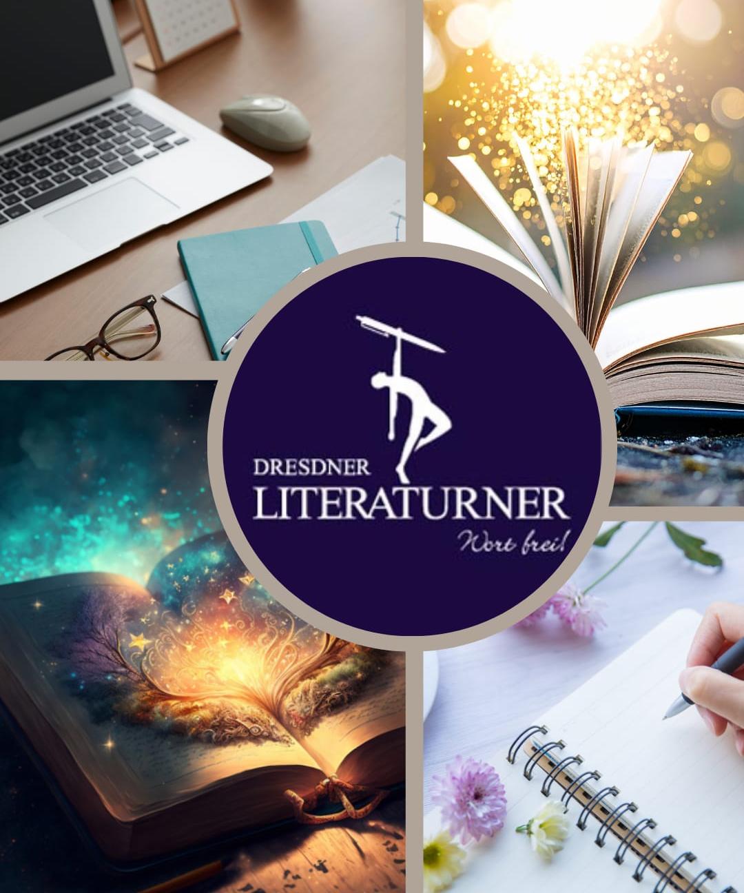 Collage mit Büchern